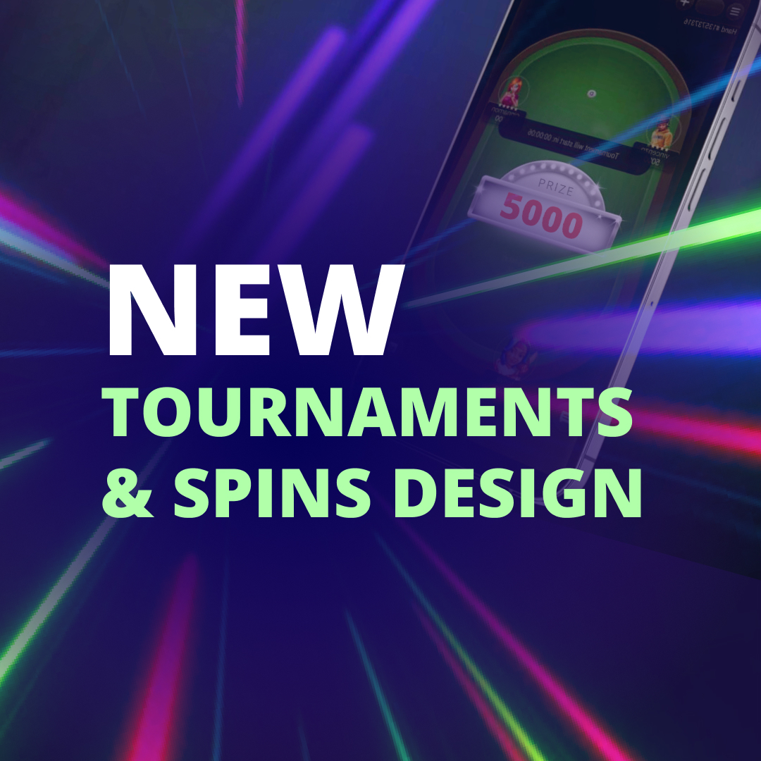 New Poker Tournament and Spins Design